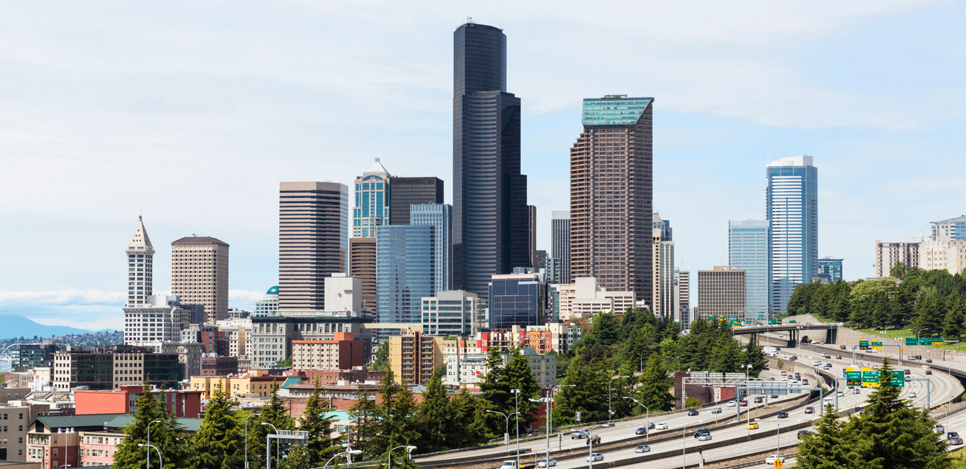 Cityscape in Seattle Washington