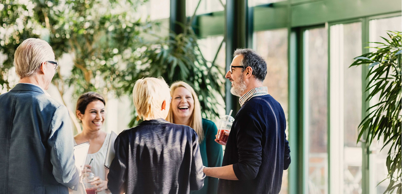 Group of people laughing