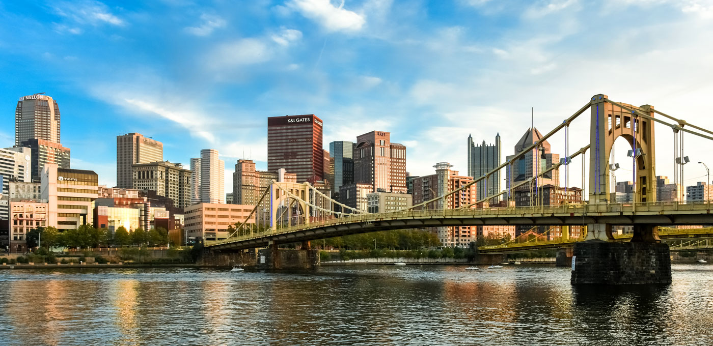 Cityscape in Pittsburgh, Pennsylvania